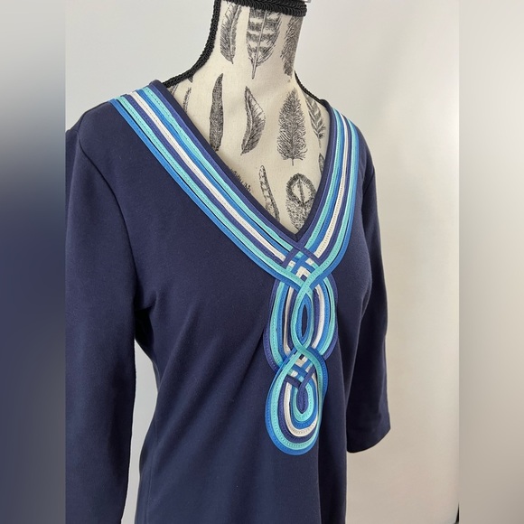 Lilly Pulitzer Dark Blue Dress - Picture 5 of 7